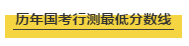國考行測各個模塊考多少分才能進面試？